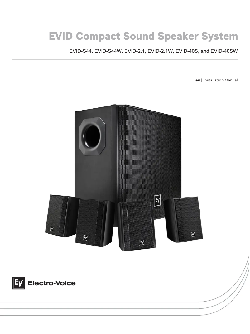 Page 1 de la notice Manuel utilisateur Bosch Evid-S44