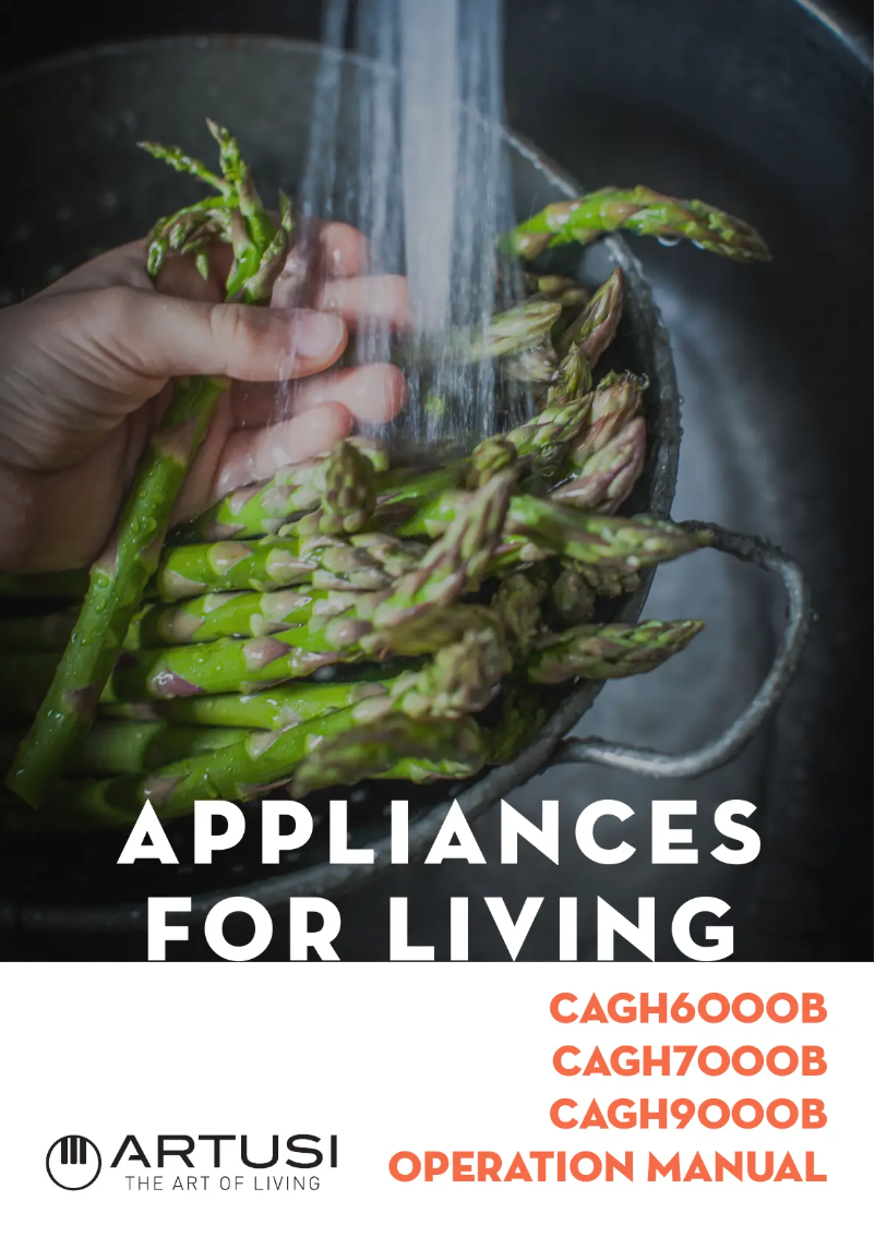 Page 1 de la notice Manuel utilisateur Artusi CAGH6000B