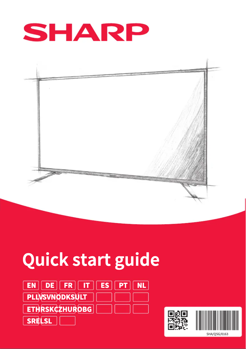 Page 1 de la notice Manuel utilisateur Sharp 32EF6E