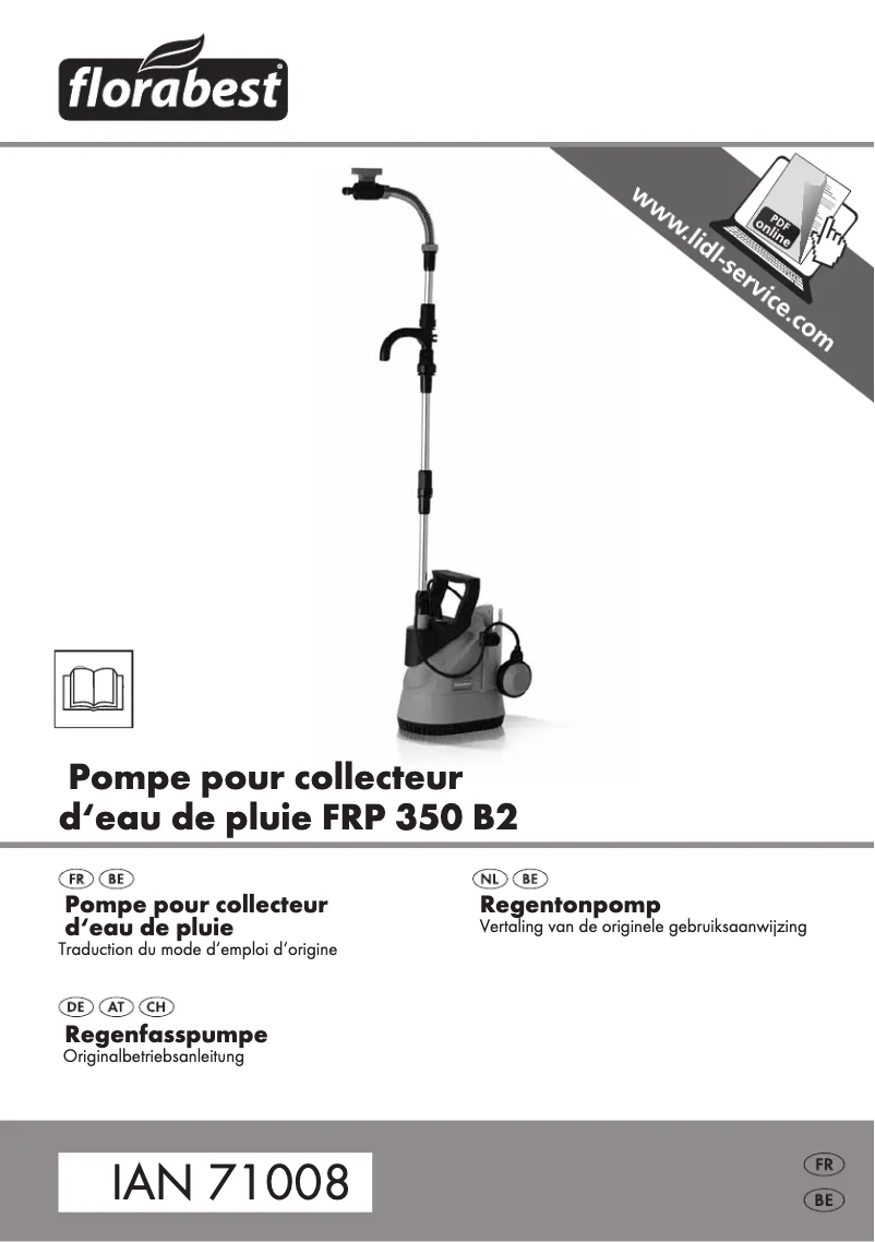 Image de la première page du manuel de l'appareil FRP 350 B2