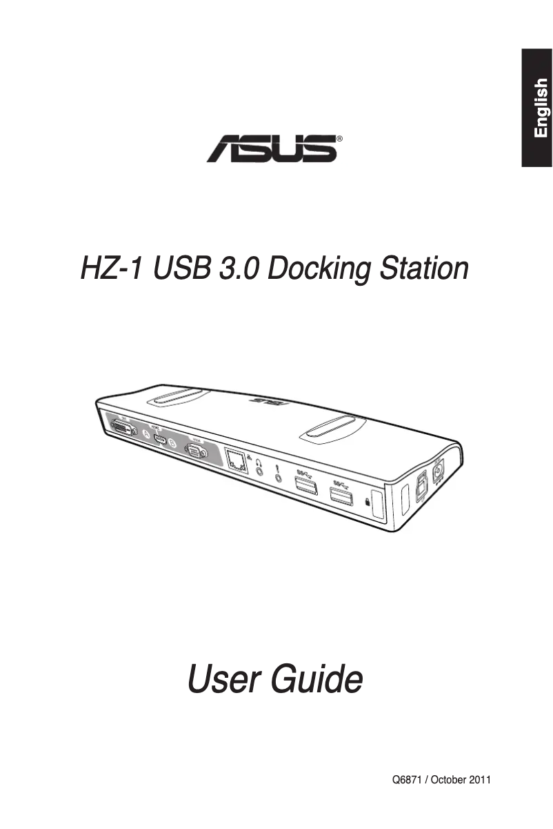 Page n°1 - Manuel utilisateur Asus USB3.0_HZ-1