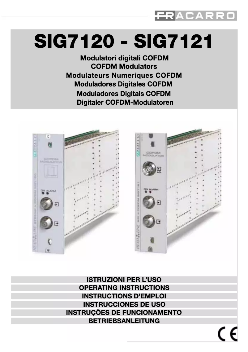 Image de la première page du manuel de l'appareil SIG7121