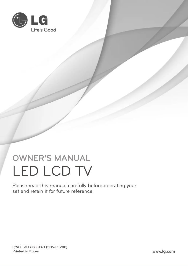 Página 1 del manual Manual de usuario LG 22LV2520