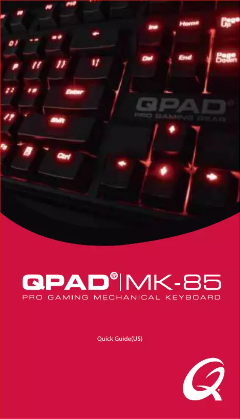 Página 1 del manual Manual de usuario QPAD MK85
