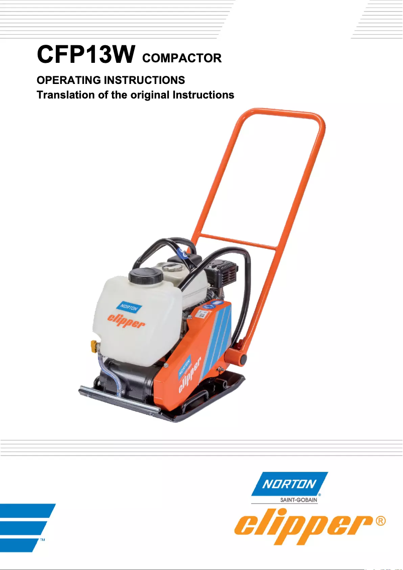 Image de la première page du manuel de l'appareil CFP 13W