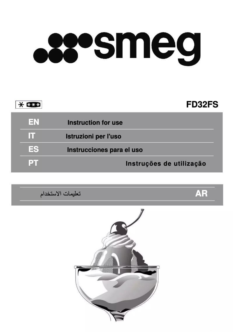 Page 1 de la notice Manuel utilisateur Smeg FD32FS