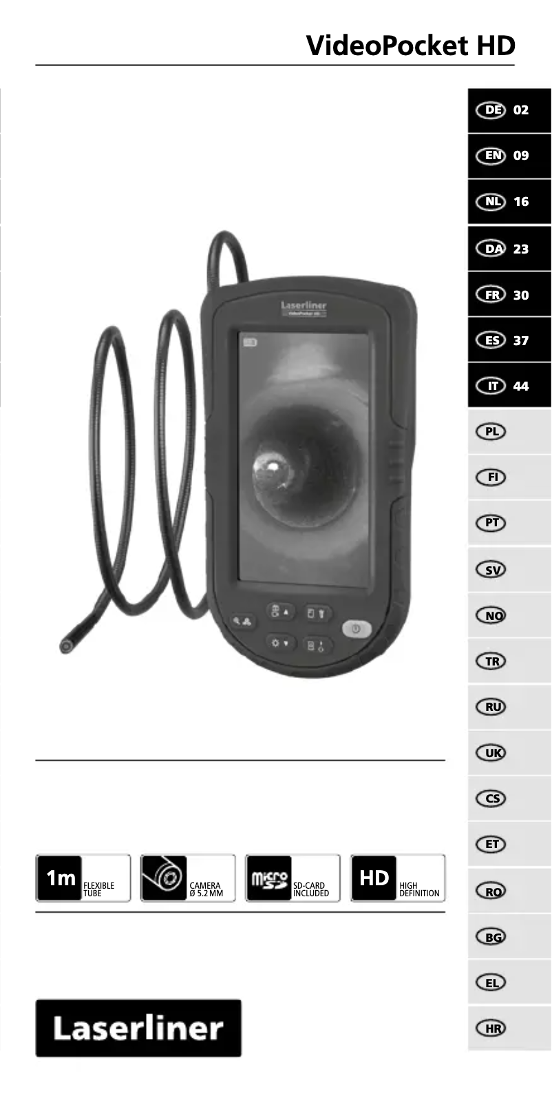 Page n°1 - Manuel utilisateur Laserliner VideoPocket HD