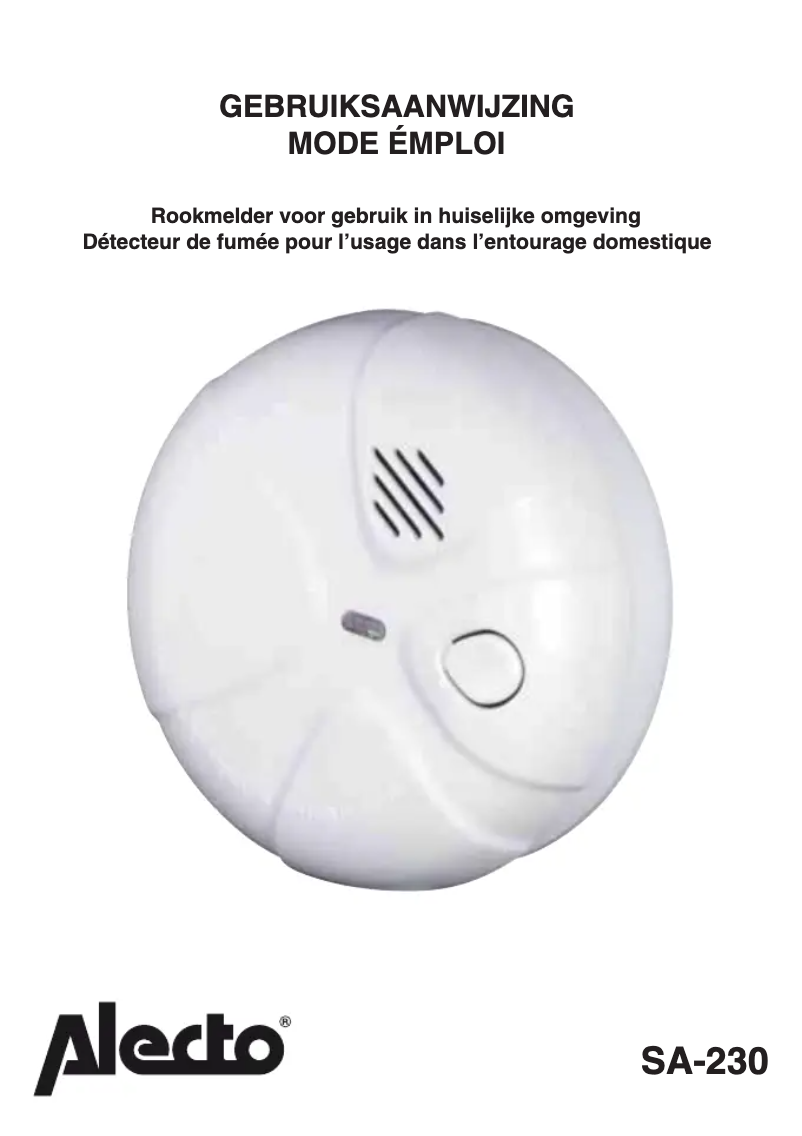 Página 1 del manual Manual de usuario Alecto SA-230
