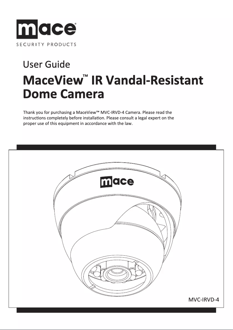 Página 1 del manual Manual de usuario Mace MaceView SQ