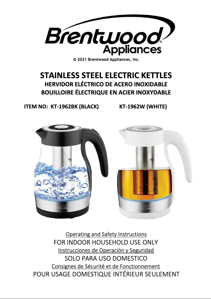 Image de la première page du manuel de l'appareil KT-1962BK