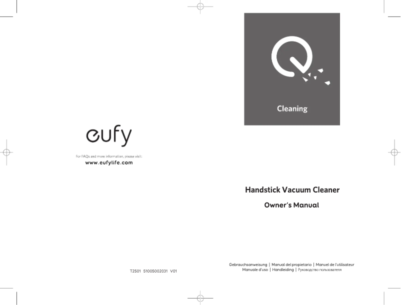 Page n°1 - Manuel utilisateur Eufy HomeVac S11 Go