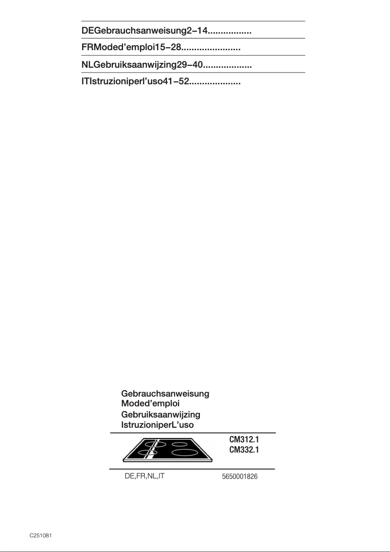 Image de la première page du manuel de l'appareil CM31221