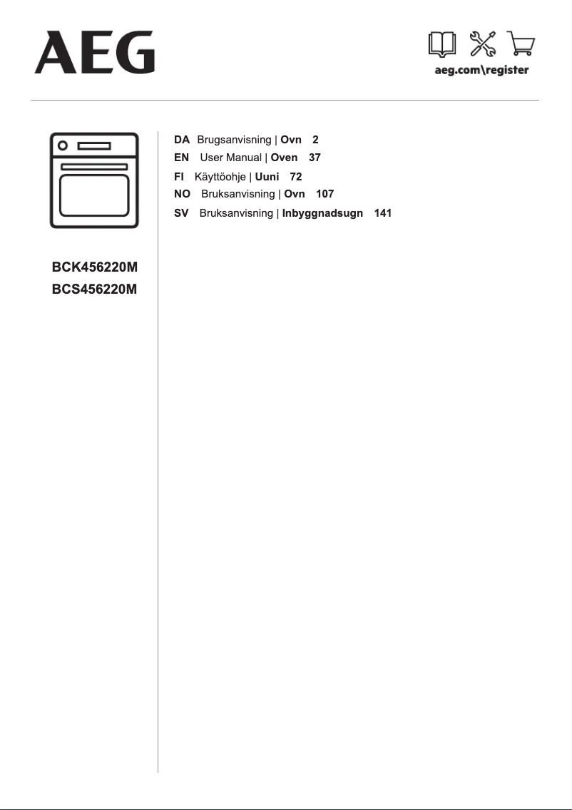 Page 1 de la notice Manuel utilisateur AEG BCS456220M