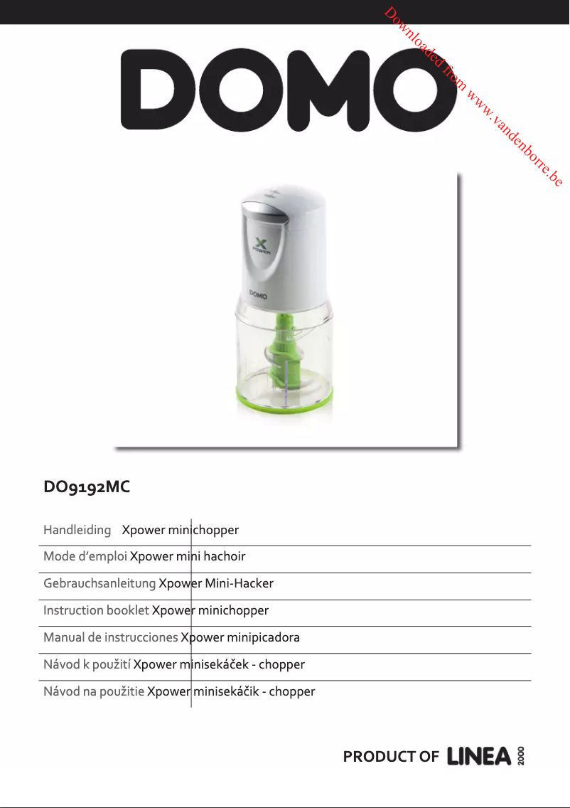 Page 1 de la notice Manuel utilisateur Domo DO9192MC