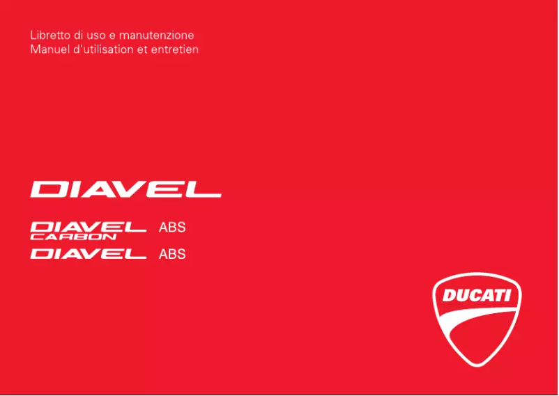 Imagen de la primera página del manual del dispositivo Diavel Carbon (2013)
