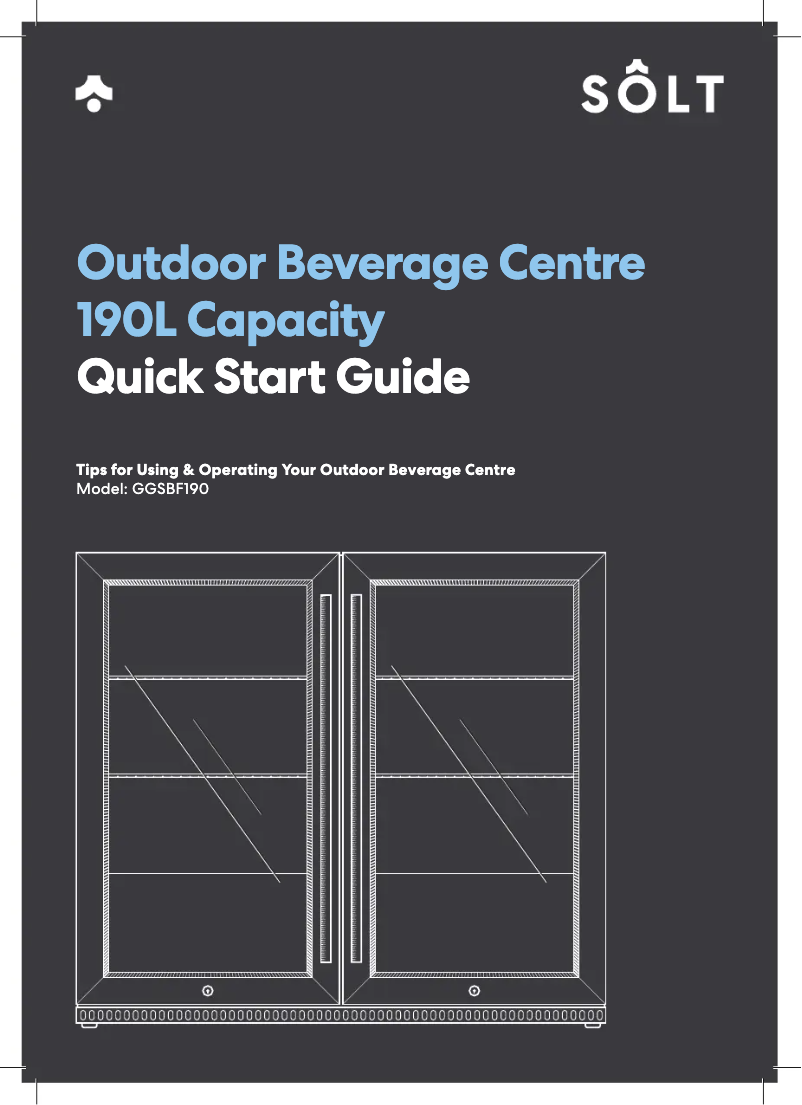 Página 1 del manual Guía de inicio rápido Sôlt GGSBF190