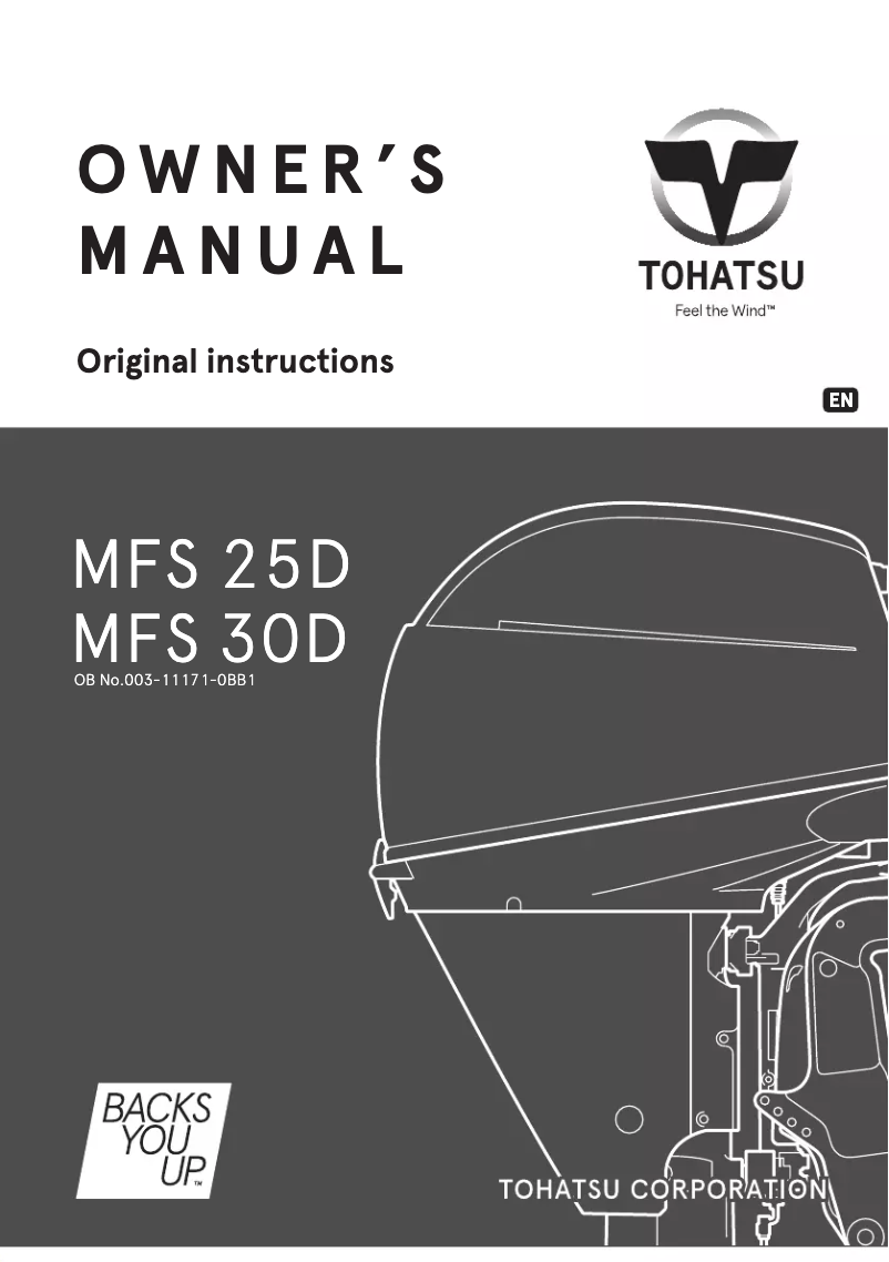Página 1 del manual Manual de usuario Tohatsu MFS25D
