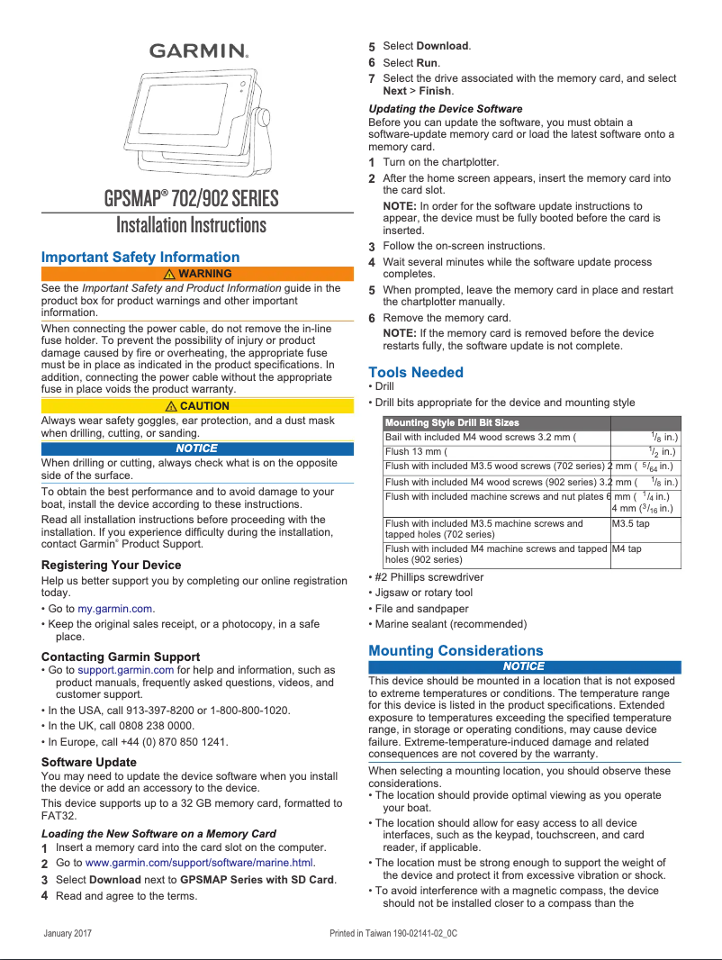 Page 1 de la notice Manuel utilisateur Garmin GPSMAP 902