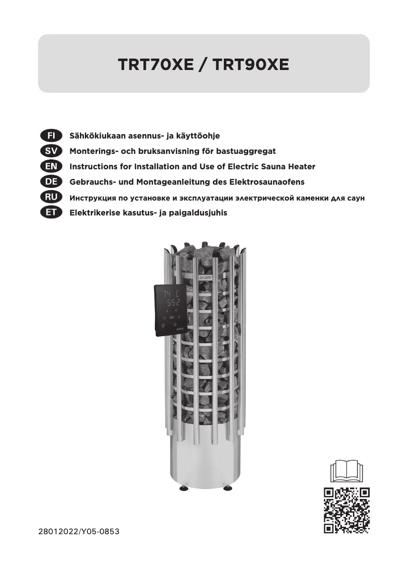 Page n°1 - Manuel utilisateur Harvia Glow TRT70XE HTRT704XE