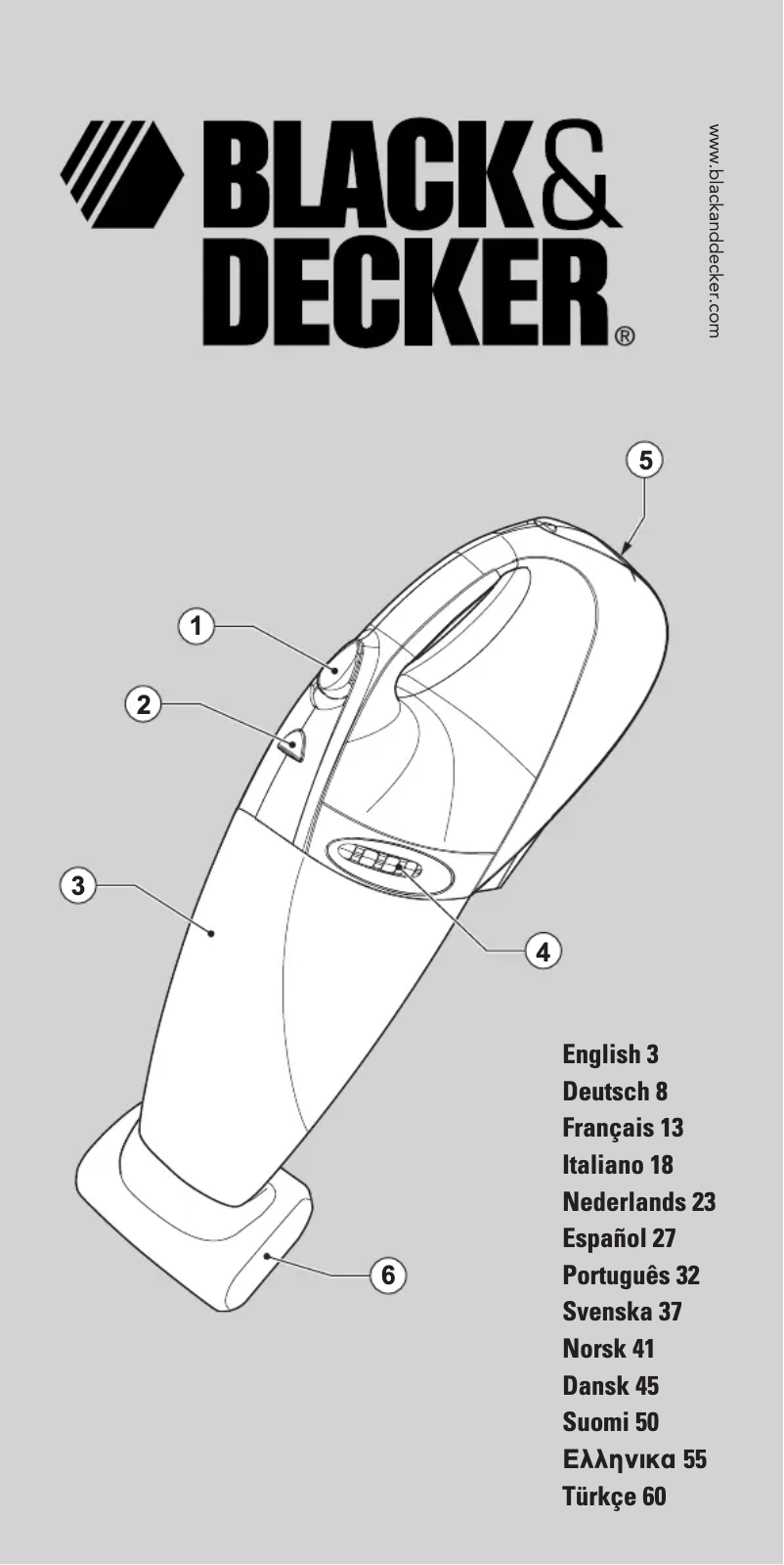 Page n°1 - Manuel utilisateur Black & Decker CV7205T