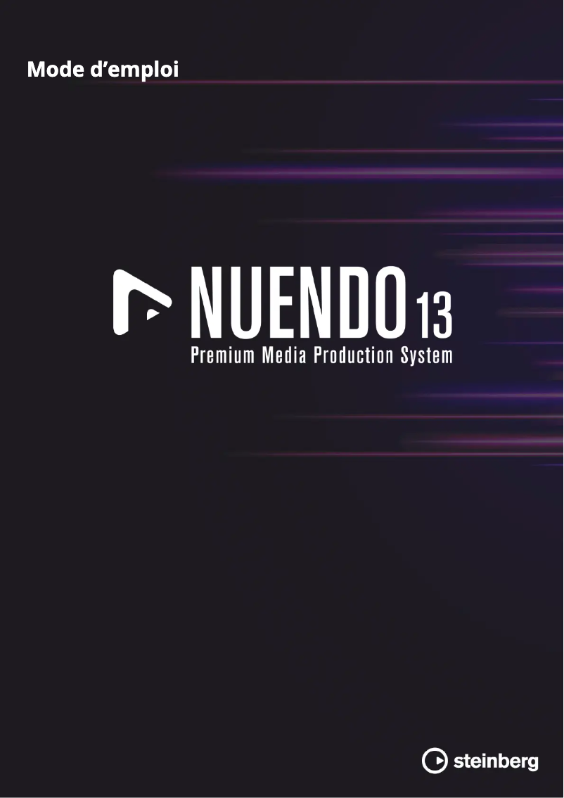 Image de la première page du manuel de l'appareil Nuendo 13