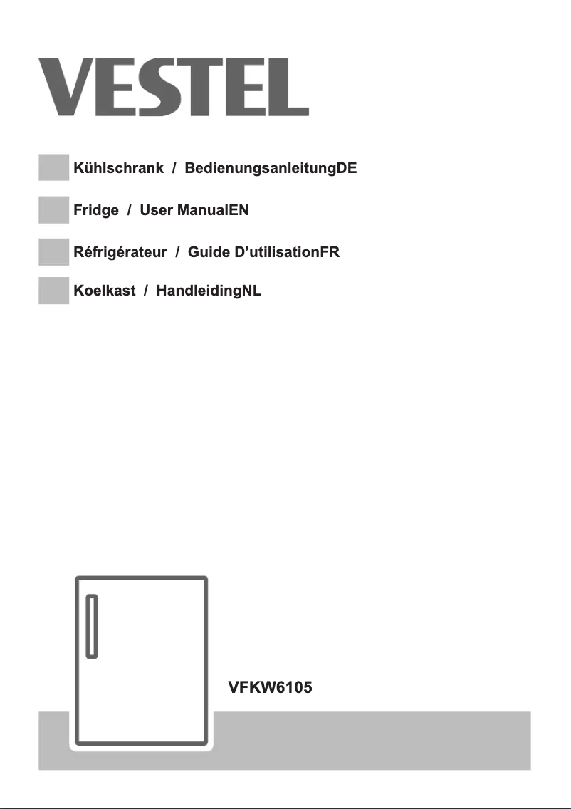 Page 1 de la notice Manuel utilisateur Vestel VFKW6105