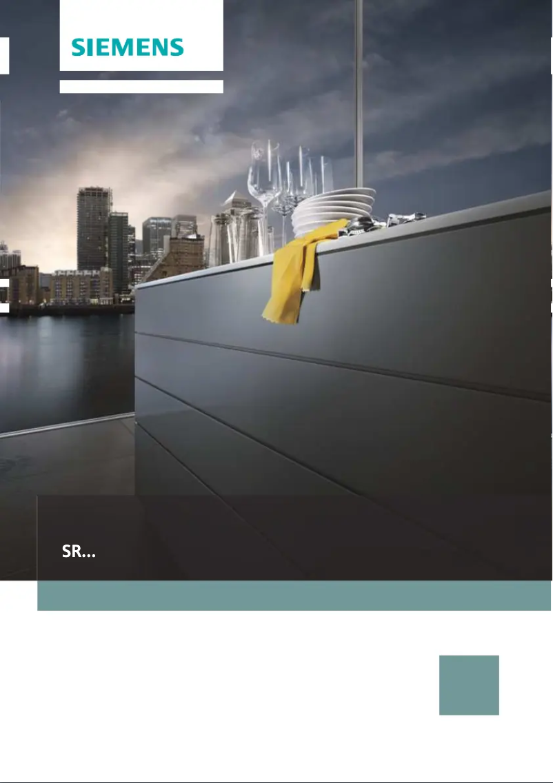 Page n°1 - Manuel d'utilisation et d'entretien Siemens SR65M082EU