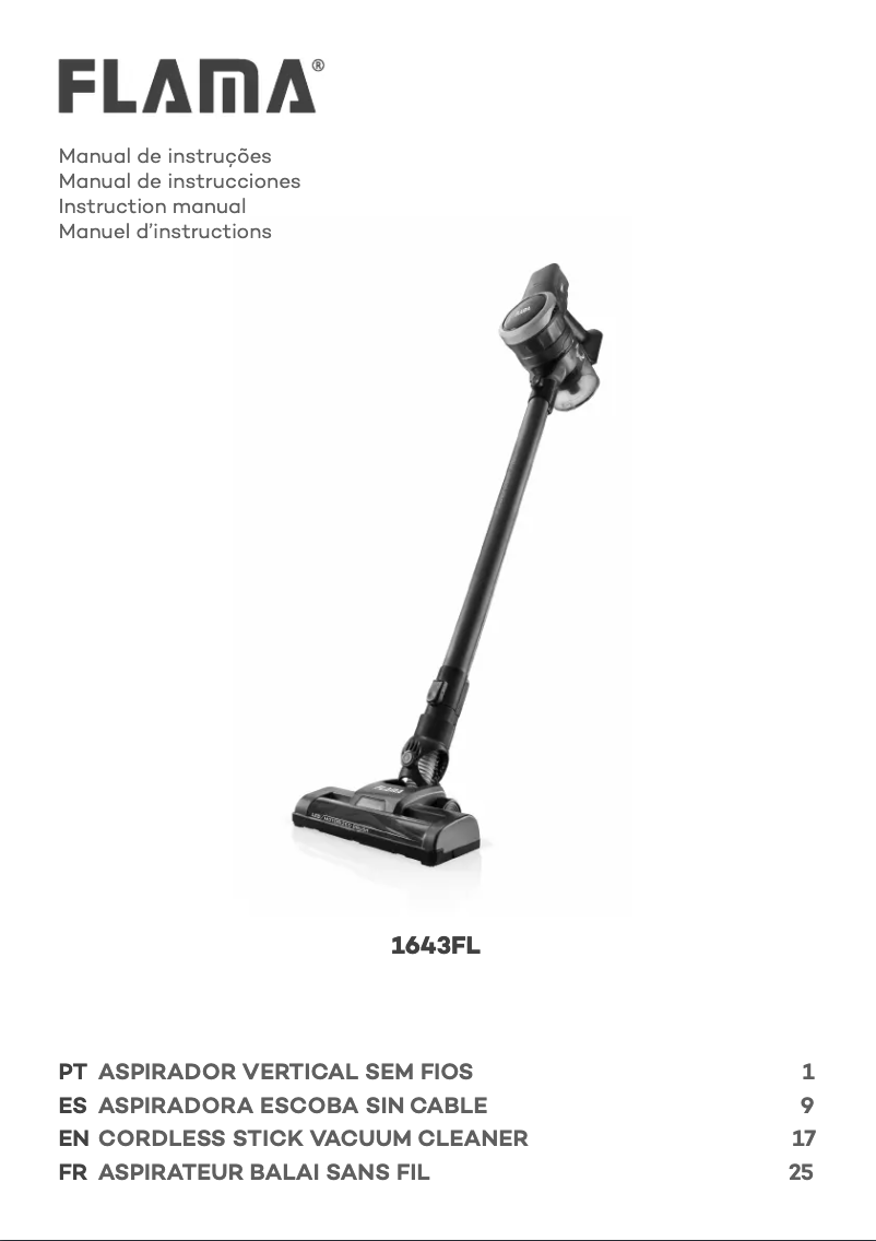 Image de la première page du manuel de l'appareil 1643FL