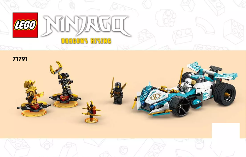Page 1 de la notice Manuel utilisateur Lego Ninjago 71791
