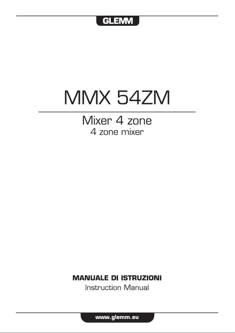Image de la première page du manuel de l'appareil MMX 54ZM