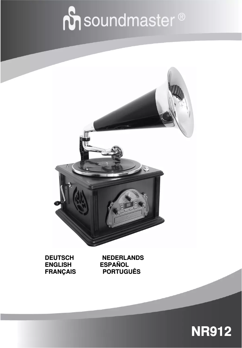 Page n°1 - Manuel utilisateur Soundmaster NR912
