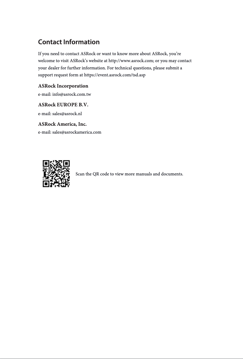 Page 1 de la notice Manuel utilisateur Asrock H510M-A/M.2 SE