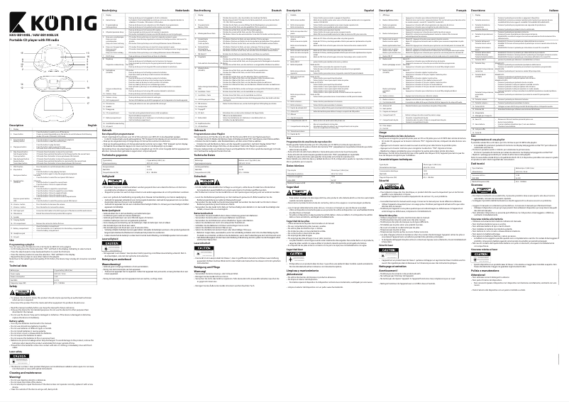 Image de la première page du manuel de l'appareil HAV-BB100