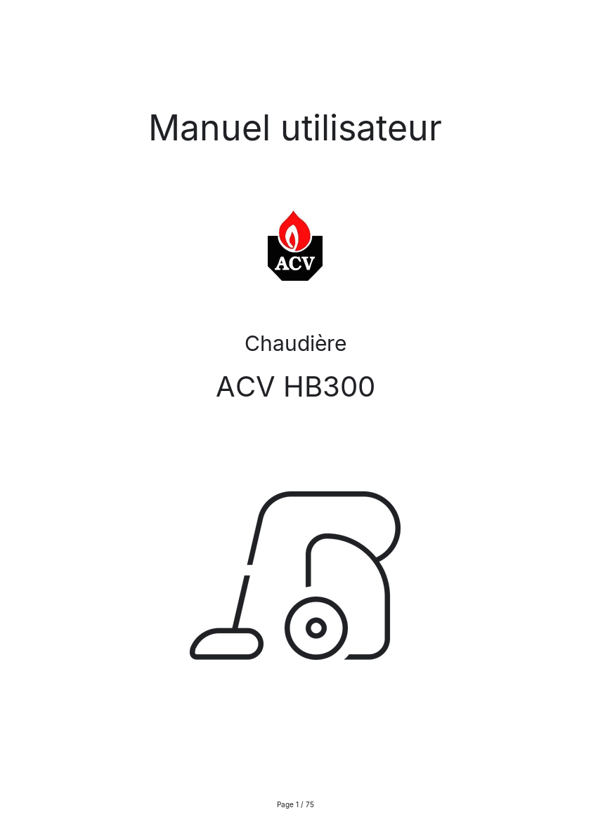 Image de la première page du manuel de l'appareil HB300