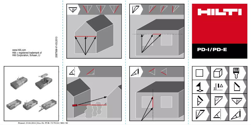 First page image of the manual for PD-E