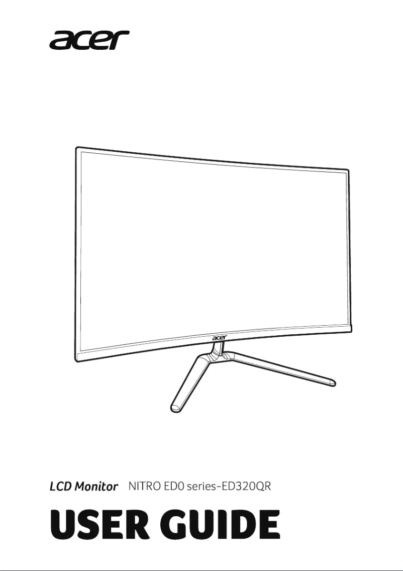 Página 1 del manual Guía de inicio rápido Acer ED320QRS