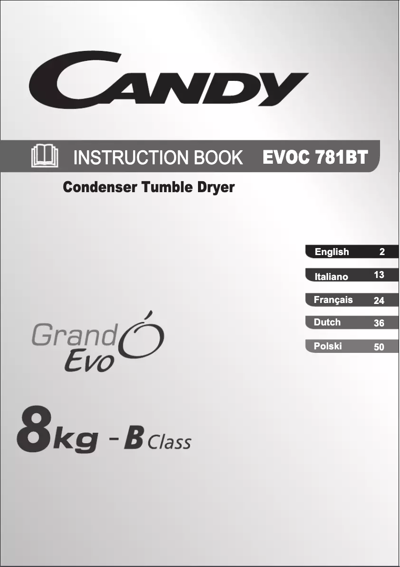 Image de la première page du manuel de l'appareil EVOC 781 BT-S