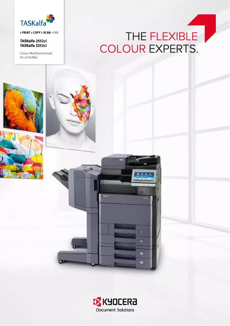 Page 1 de la notice Brochure Kyocera TASKalfa 2552ci