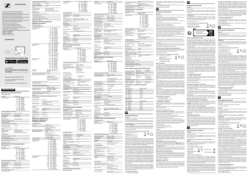 Image de la première page du manuel de l'appareil SKM 300 G4-S