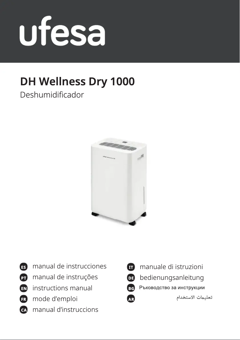 Page n°1 - Manuel utilisateur Ufesa Wellness Dry 1000