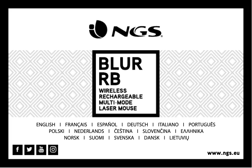 Page 1 de la notice Manuel utilisateur NGS BLUR-RB