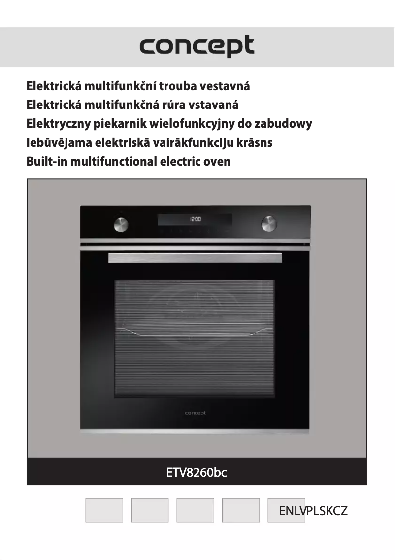 Page 1 de la notice Manuel utilisateur Concept ETV8260bc