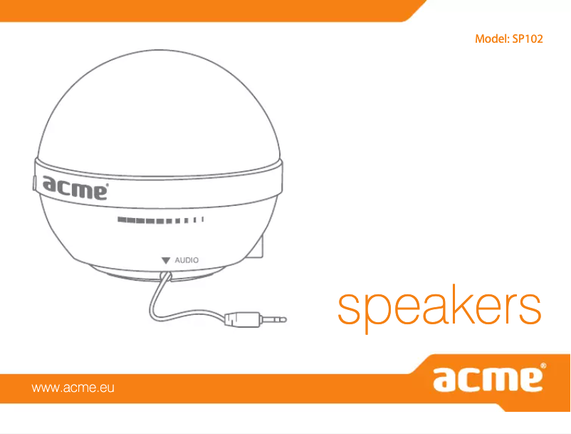 Page n°1 - Manuel utilisateur Acme SP102