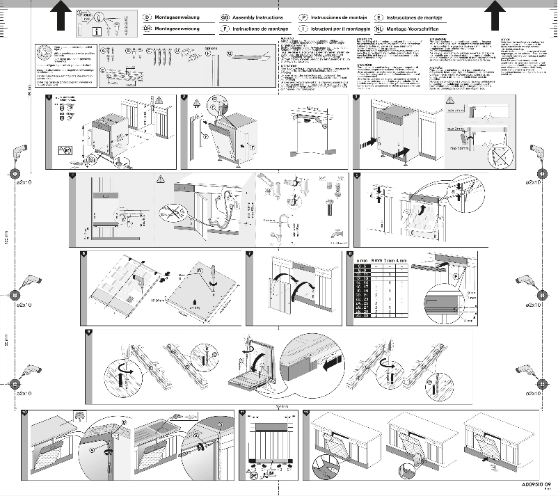 Page 1 de la notice Guide d'installation Electrolux ESI5344LOW