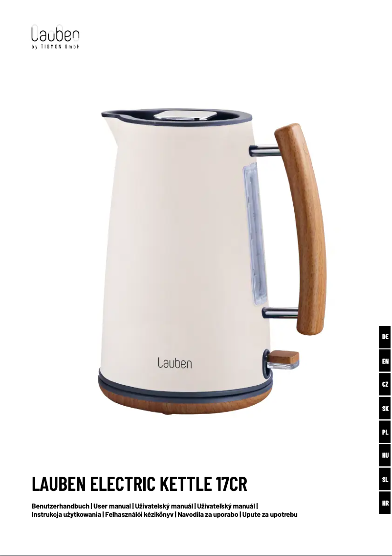 Page n°1 - Manuel utilisateur Lauben 17CR
