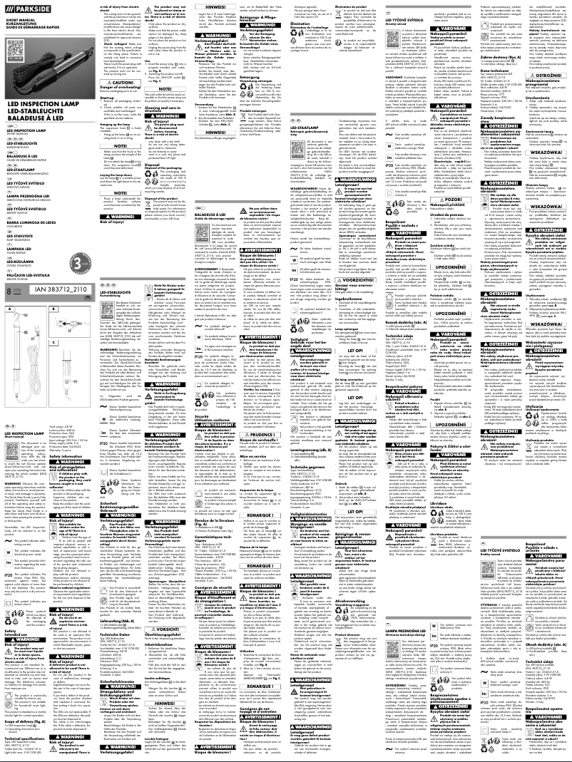 Image de la première page du manuel de l'appareil IAN 383712