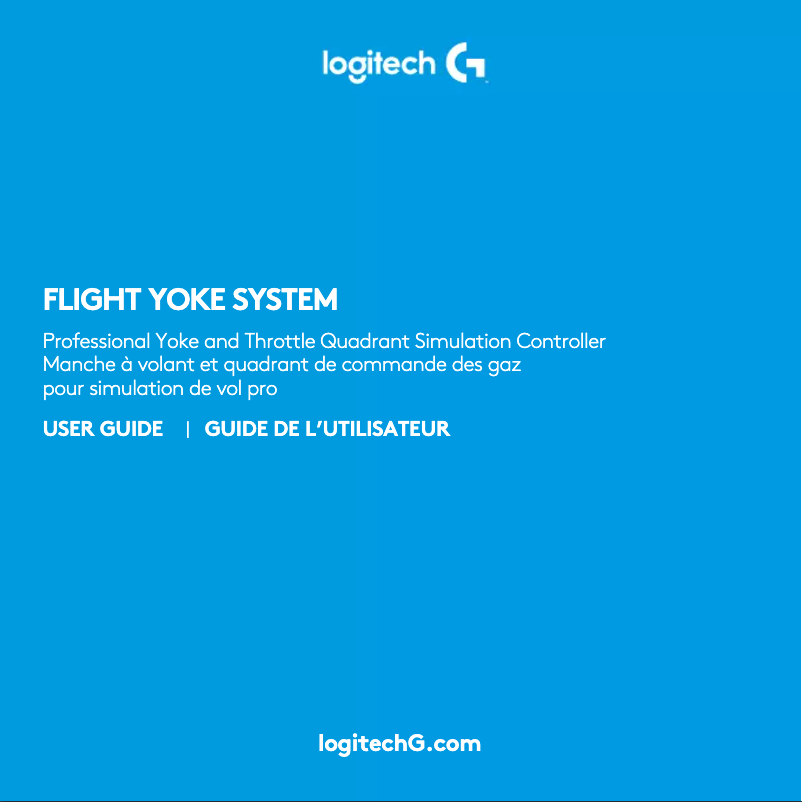 Image de la première page du manuel de l'appareil Flight Yoke System
