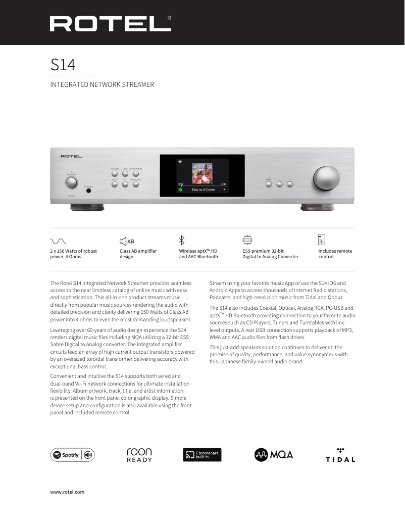 Image de la première page du manuel de l'appareil S14