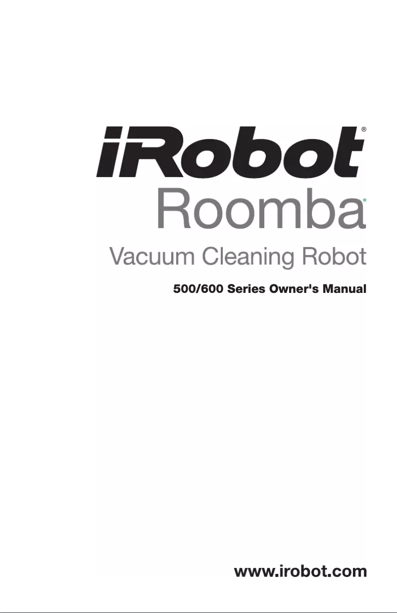 Image de la première page du manuel de l'appareil Roomba 630