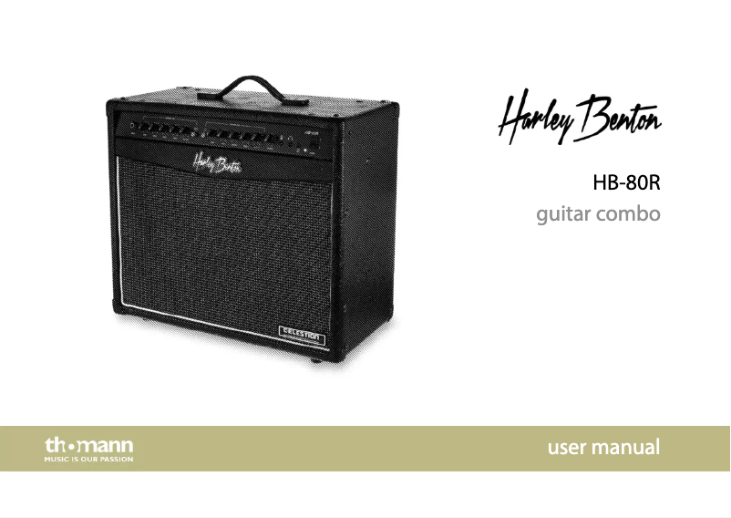 Page 1 de la notice Manuel utilisateur Harley Benton HB-80R